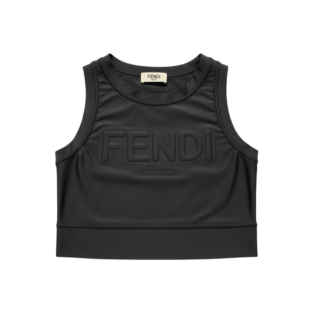 Fendi TOP featuring embossed Roma logo available at Lestyle Boutique Melbourne