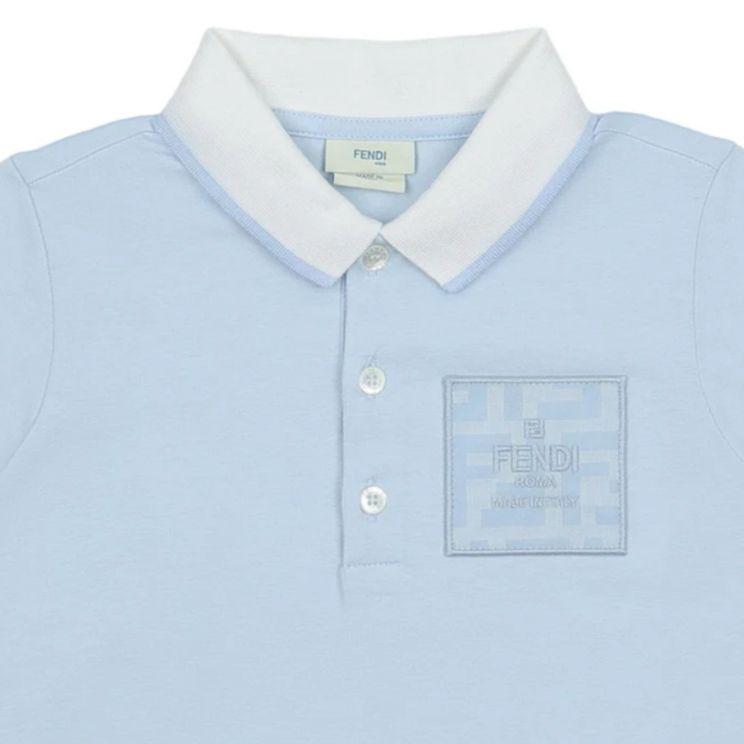 Fendi polo shirt featuring logo patch available at Lestyle Boutique Melbourne