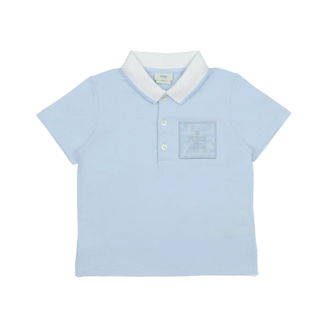Fendi polo shirt featuring logo patch available at Lestyle Boutique Melbourne