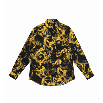Versace Jeans Couture shirt featuring ornate gold baroque pattern available at Lestyle Boutique Melbourne