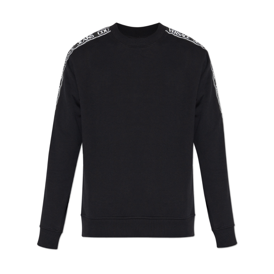Versace logo regular-fit sweatshirt featuring institutional logo motif available at Lestyle Boutique Melbourne