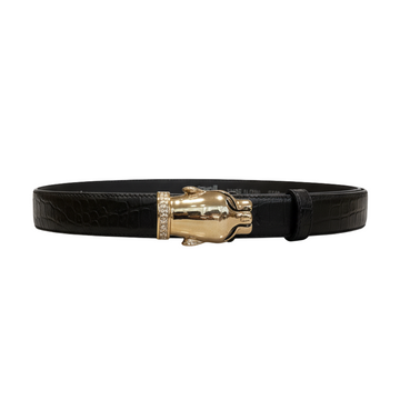 Cavalli Class belt featuring a gold-tone buckle available at Lestyle Boutique Melbourne
