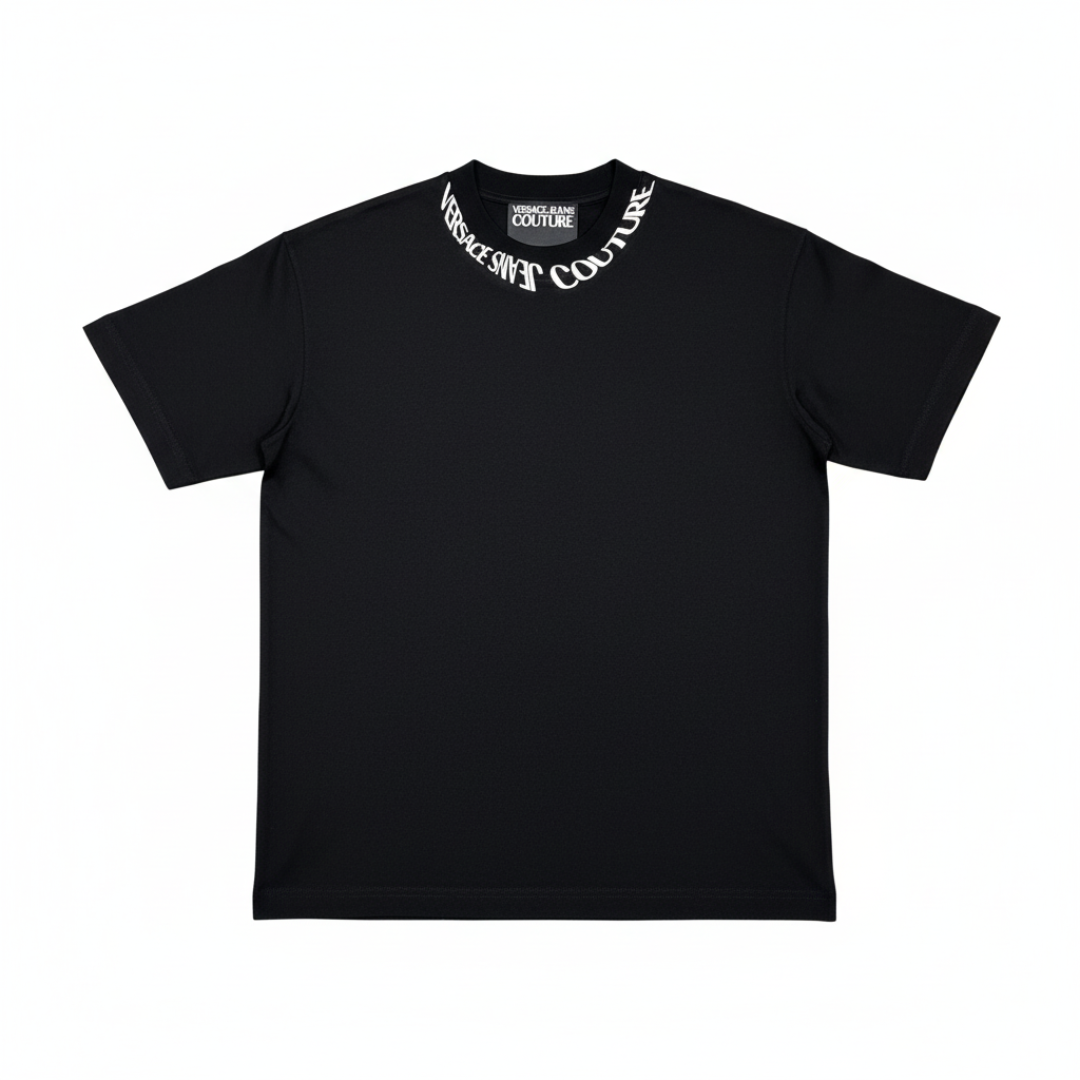 VERSACE JEANS COUTURE T-shirt featuring branded neck tape available at Lestyle Boutique Melbourne