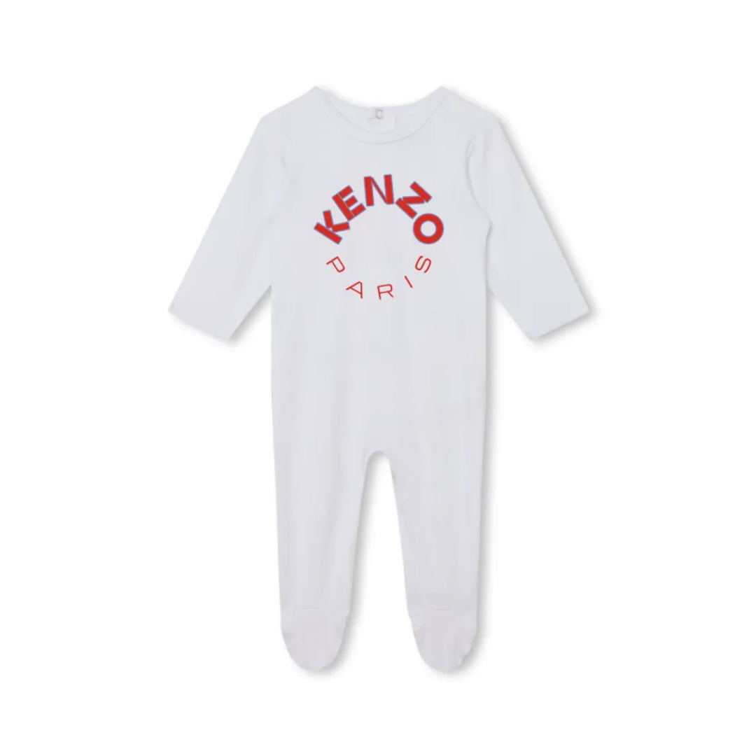 KENZO ONESIE featuring arch logo print available at Lestyle Boutique Melbourne