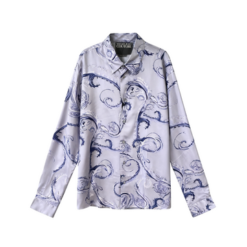 Versace Jeans Couture silk shirt with swirl print available at Lestyle Boutique Melbourne
