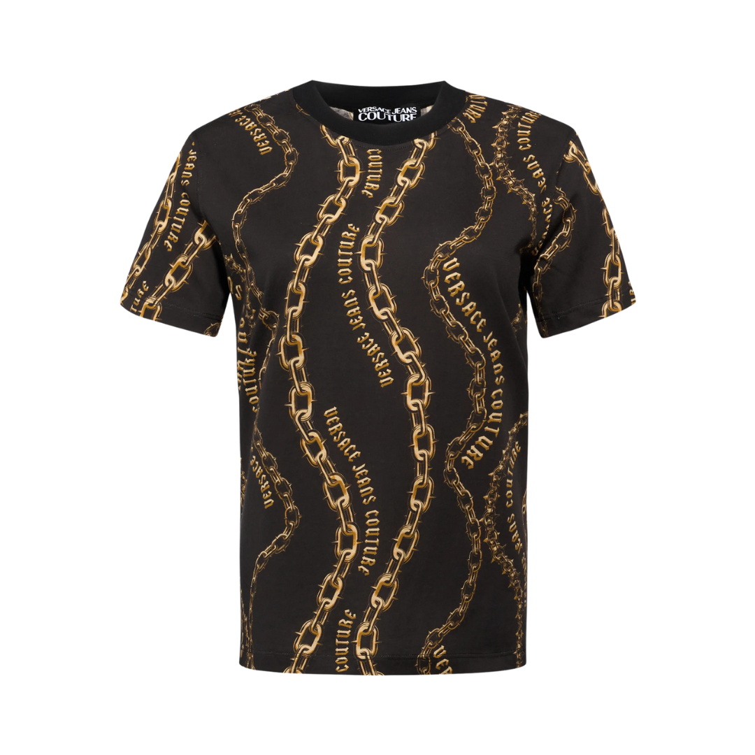 Versace Jeans Couture T-shirt featuring gold chain print available at Lestyle Boutique Melbourne