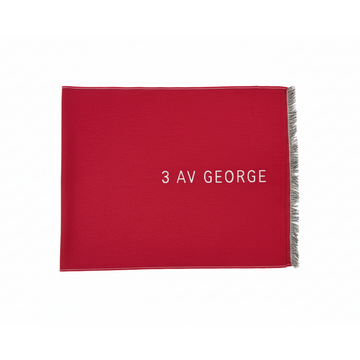 GIVENCHY SCARF featuring fringe edge in red available at Lestyle Boutique Melbourne