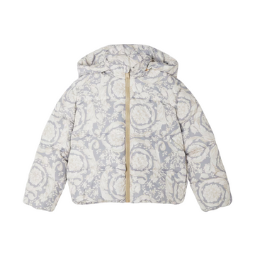 VERSACE PUFFER JACKET featuring Barocco Kids print available at Lestyle Boutique Melbourne