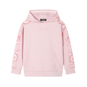 VERSACE KIDS HOODIE featuring Barocco Foulard print and logo embroidery available at Lestyle Boutique Melbourne