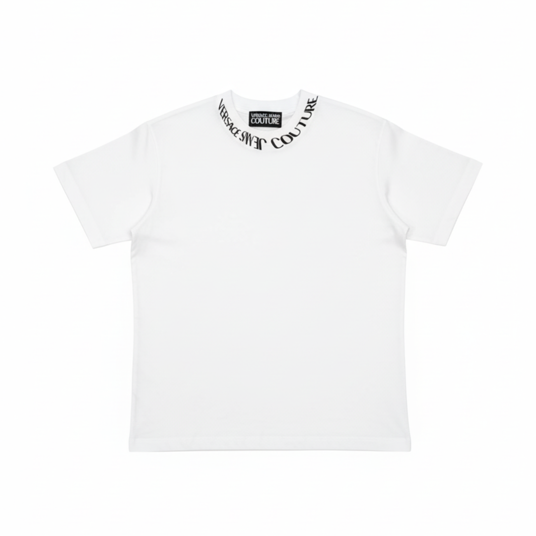 Versace Jeans Couture T-shirt featuring branded neck tape available at Lestyle Boutique Melbourne