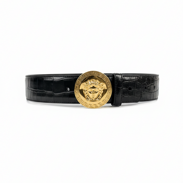 VERSACE BELT featuring GOLD MEDUSA BUCKLE available at Lestyle Boutique Melbourne