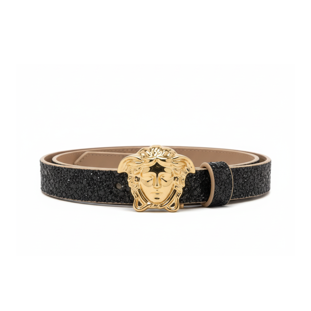 VERSACE BELT featuring Medusa head buckle available at Lestyle Boutique Melbourne