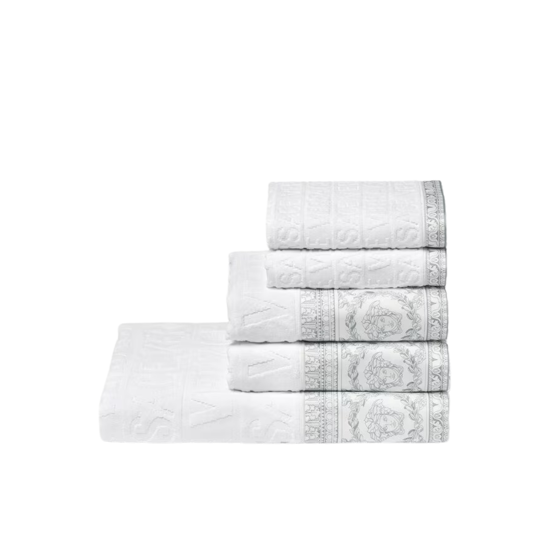 VERSACE TOWEL SET featuring Baroque print available at Lestyle Boutique Melbourne