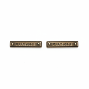 VERSACE cufflinks featuring engraved Versace logo available at Lestyle Boutique Melbourne