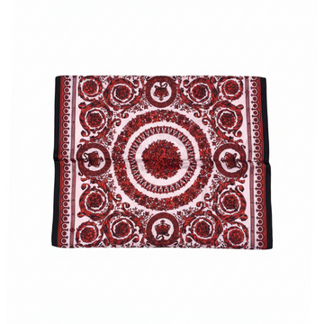 VERSACE SCARF featuring ornate red medallion pattern available at Lestyle Boutique Melbourne