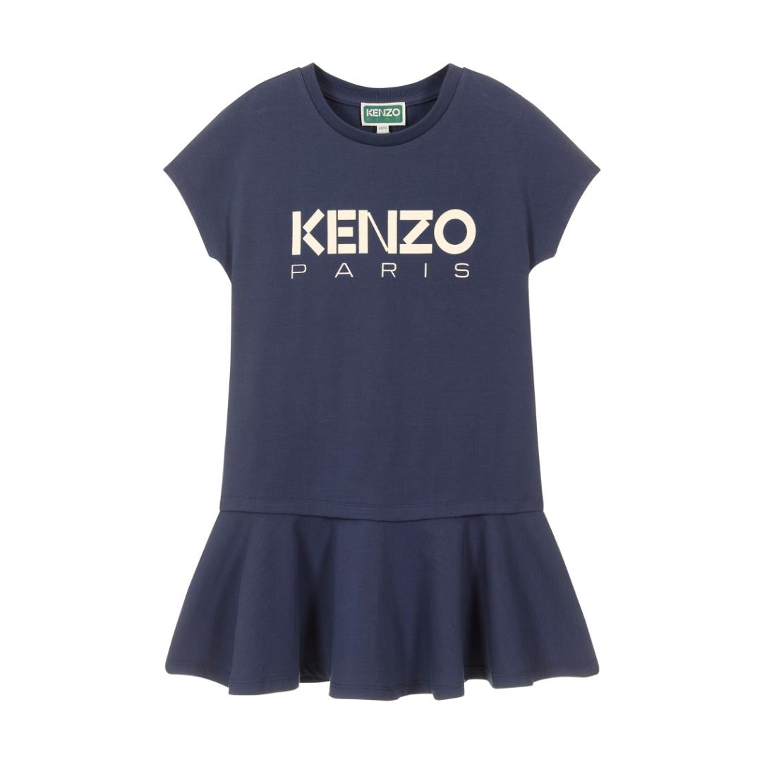 KENZO KIDS DRESS featuring cotton logo available at Lestyle Boutique Melbourne
