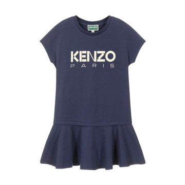 KENZO KIDS DRESS featuring cotton logo available at Lestyle Boutique Melbourne