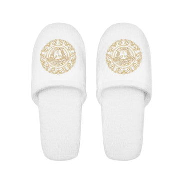 VERSACE SLIPPERS featuring Medusa Gala embroidery available at Lestyle Boutique Melbourne