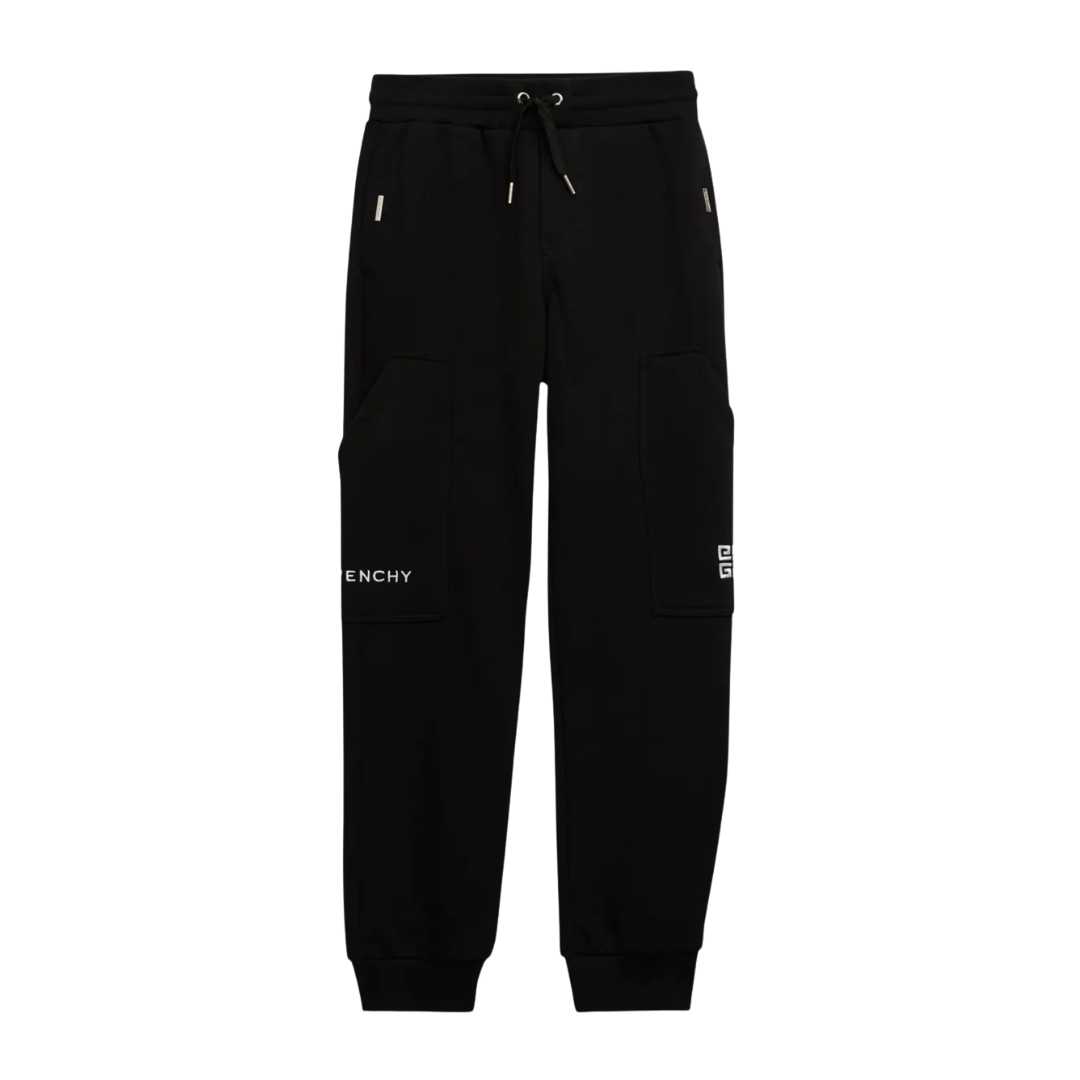 GIVENCHY PANTS KIDS featuring logo embroidery and metallic logo plates on the sides available at Lestyle Boutique Melbourne