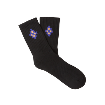 Marcelo Burlon socks featuring intarsia cross on both sides available at Lestyle Boutique Melbourne