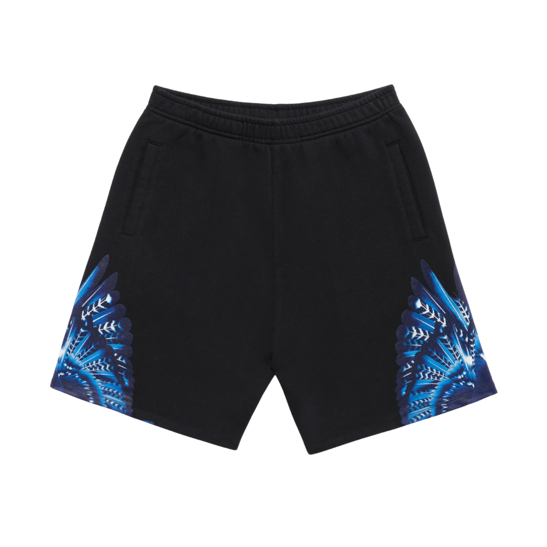 Marcelo Burlon County Of Milan KIDS SHORTS featuring Grizzly Wings cotton track shorts available at Lestyle Boutique Melbourne