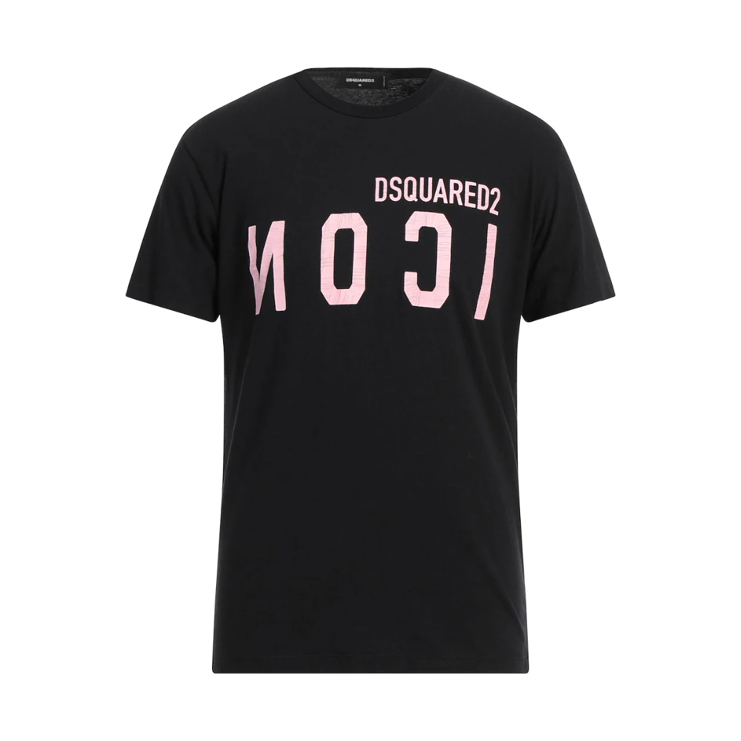 DSQUARED2 T-Shirt with pink graphic logo available at Lestyle Boutique Melbourne