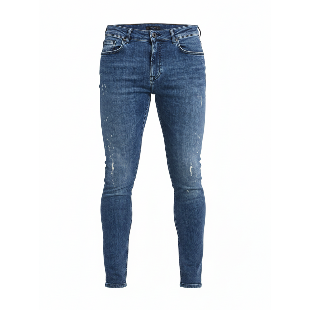 Karl Lagerfeld Jeans featuring paint-splatter distressing available at Lestyle Boutique Melbourne