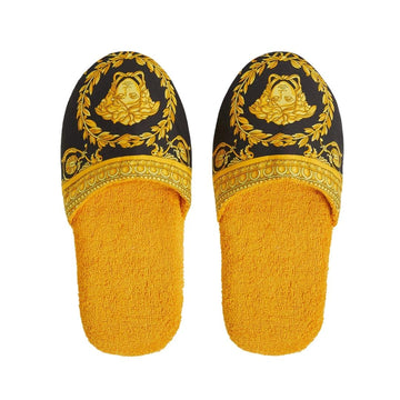 VERSACE SLIPPERS featuring Baroque print available at Lestyle Boutique Melbourne