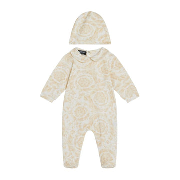 Versace Kids Sleepsuit Set featuring Barocco-print available at Lestyle Boutique Melbourne
