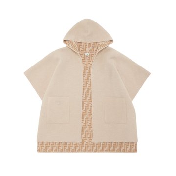 Fendi FF Reversible Cape featuring reversible design and pockets available at Lestyle Boutique Melbourne