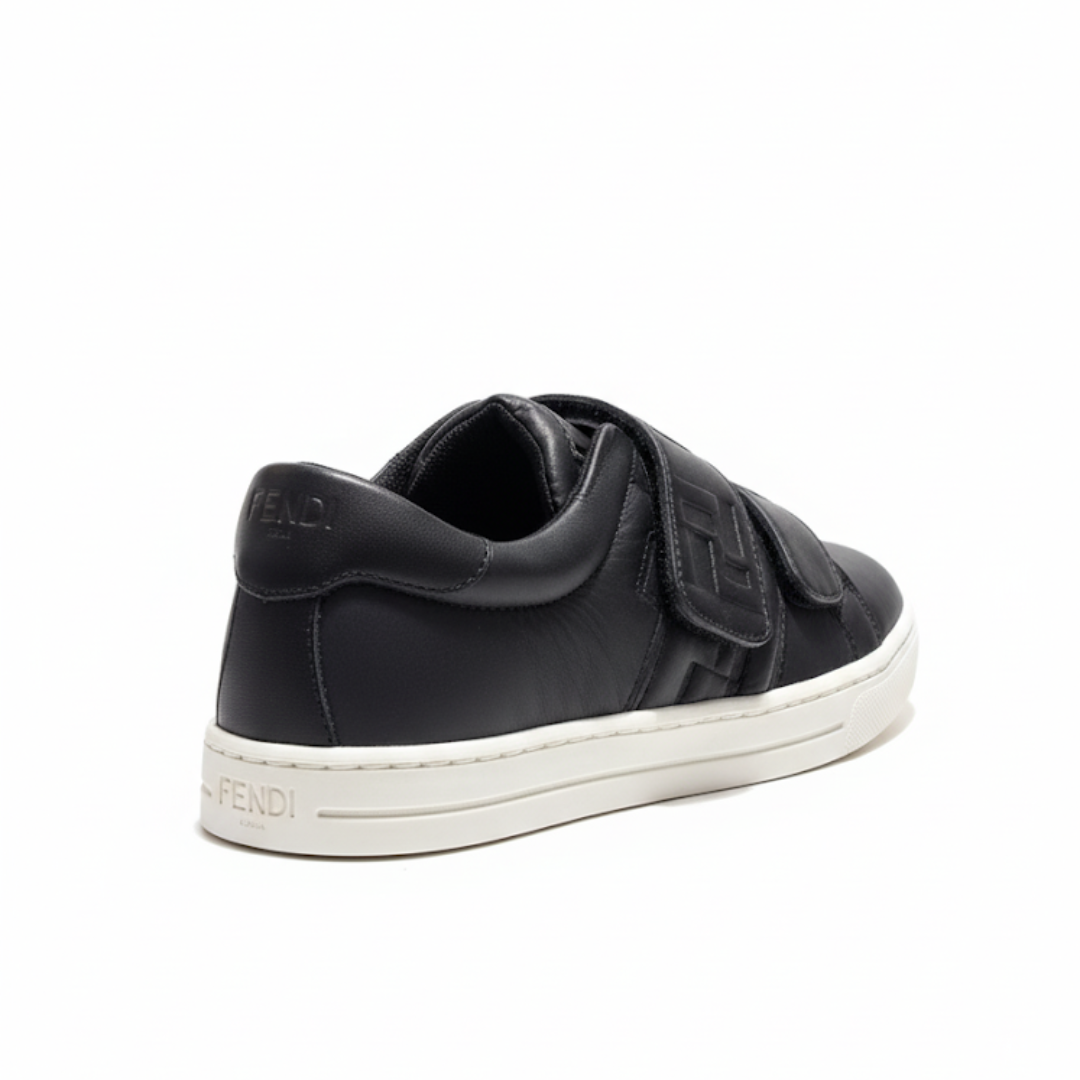Fendi sneaker featuring strap closure with embossed logo available at Lestyle Boutique Melbourne