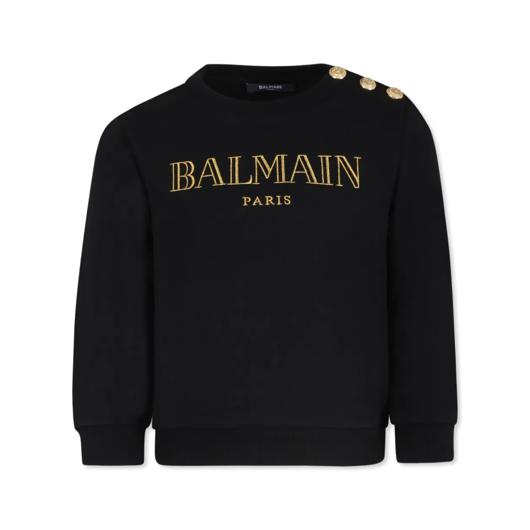 Balmain Sweatshirt Kids featuring logo print to the front available at Lestyle Boutique Melbourne