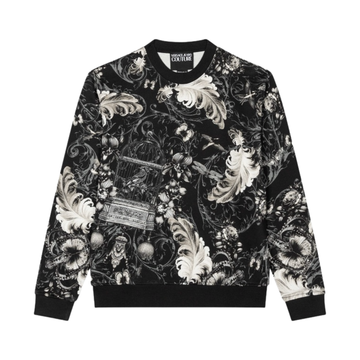 VERSACE JEANS COUTURE SWEATSHIRT featuring ornate baroque print available at Lestyle Boutique Melbourne