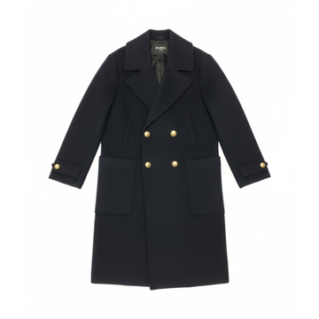 Balmain coat featuring gold-tone buttons and a tailored silhouette available at Lestyle Boutique Melbourne