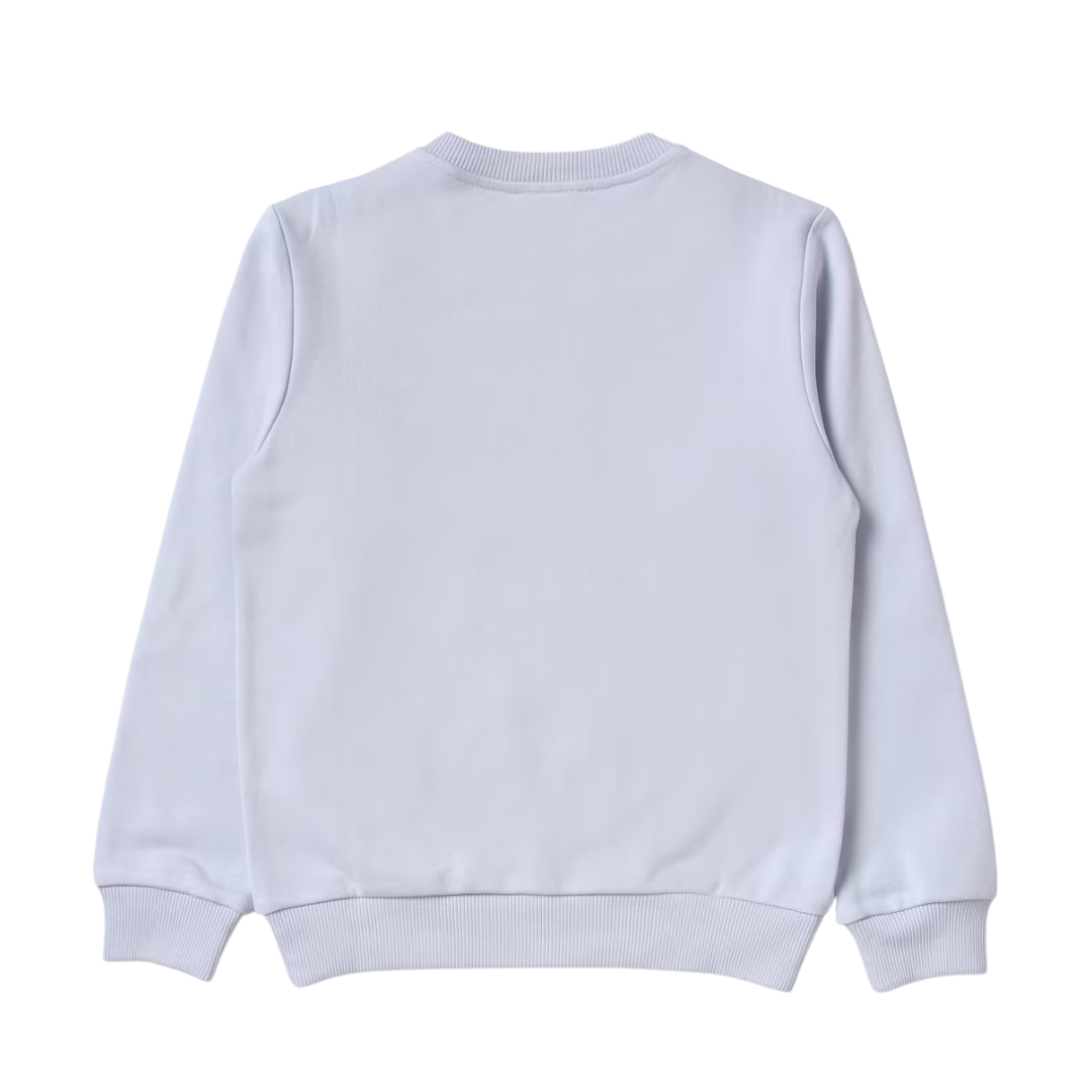 Balmain Kids Logo Sweatshirt featuring logo crest available at Lestyle Boutique Melbourne