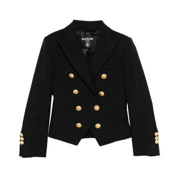 Balmain Kids black double-breasted jacket with gold buttons available at Lestyle Boutique Melbourne