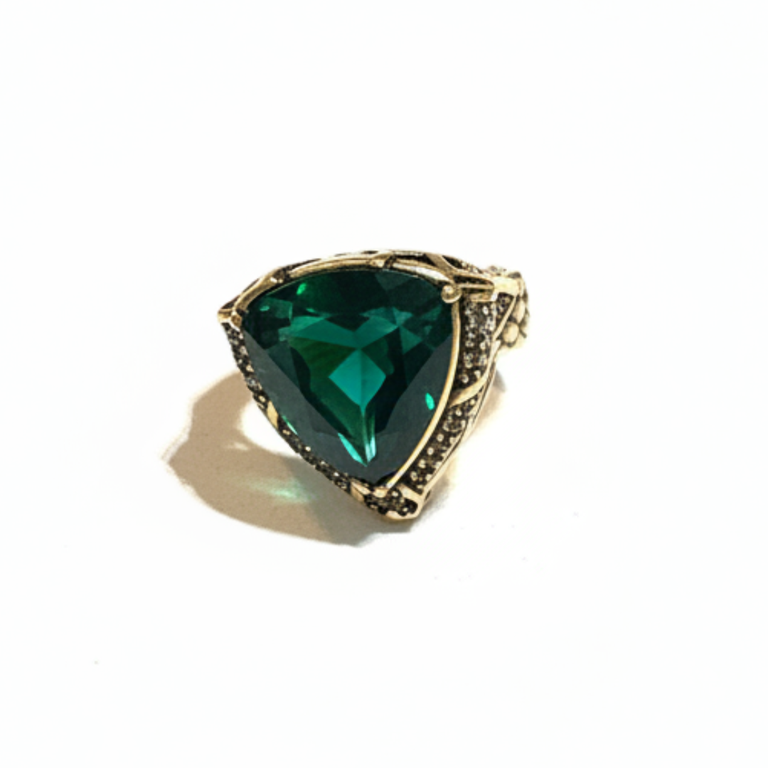ROBERTO CAVALLI Ring featuring emerald-green gemstone available at Lestyle Boutique Melbourne