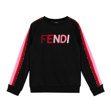 FENDI Kids Sweatshirt featuring gradient logo lettering available at Lestyle Boutique Melbourne