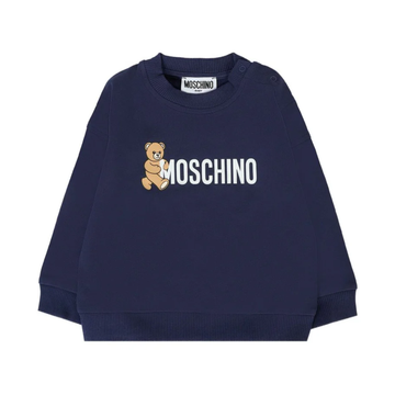 MOSCHINO KIDS TEDDY-LOGO SWEATSHIRT featuring teddy bear motif available at Lestyle Boutique Melbourne