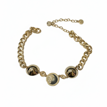 VERSACE CHOKER featuring logo medallion centerpiece available at Lestyle Boutique Melbourne