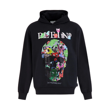 PHILIPP PLEIN HOODIE featuring Lil' Monster Gang rhinestone-print available at Lestyle Boutique Melbourne