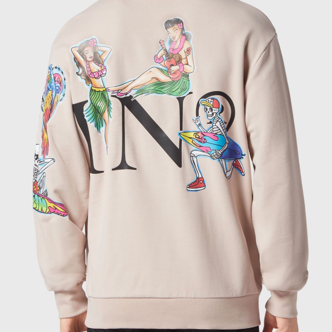 PHILIPP PLEIN sweatshirt featuring bold graphic print with colorful artwork available at Lestyle Boutique Melbourne