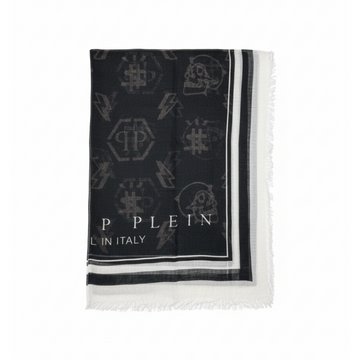 PHILIPP PLEIN Handkerchief featuring logo pattern available at Lestyle Boutique Melbourne