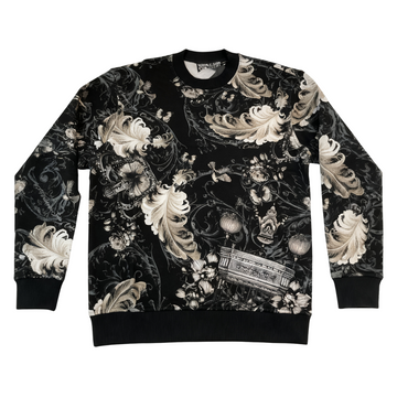 VERSACE JEANS COUTURE SWEATSHIRT featuring ornate baroque print available at Lestyle Boutique Melbourne