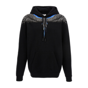MARCELO BURLON Sweatshirt featuring winged graphic across shoulders available at Lestyle Boutique Melbourne