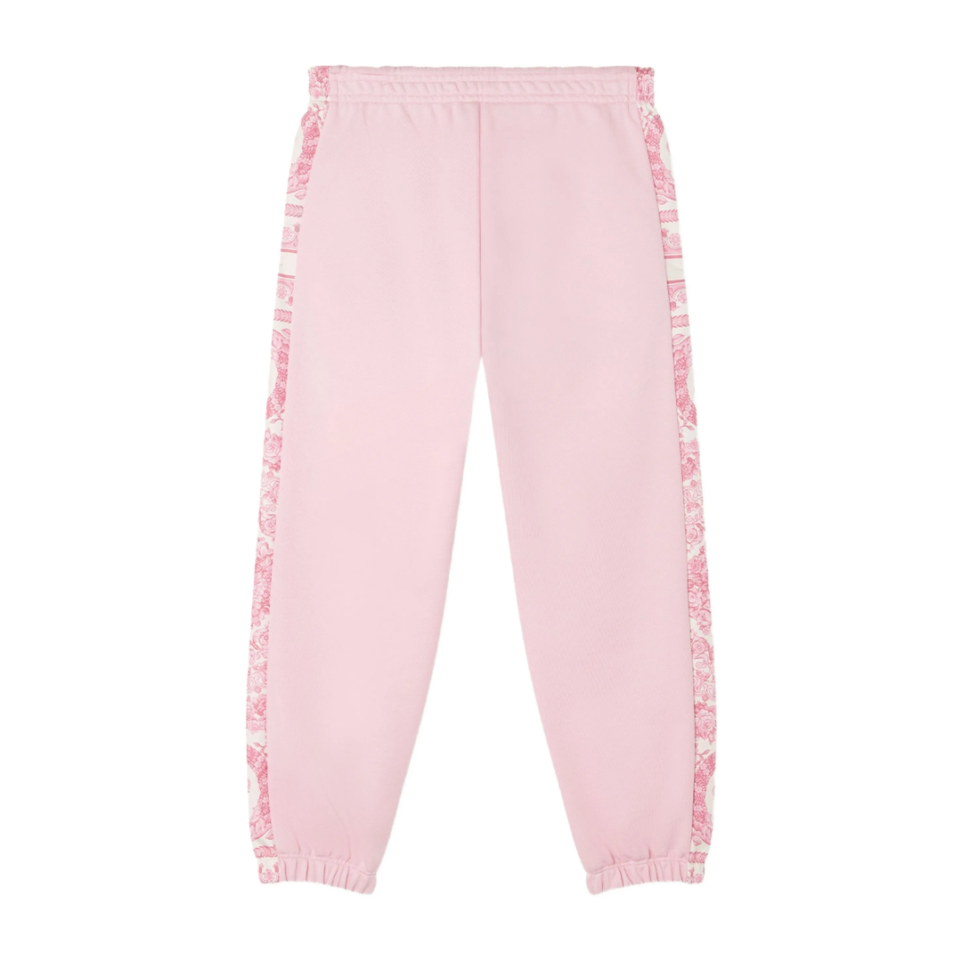 Versace Kids tracksuit bottoms featuring Barocco-panelled detailing available at Lestyle Boutique Melbourne