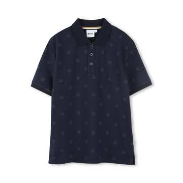 BOSS KIDS SHORT SLEEVE POLO featuring printed design available at Lestyle Boutique Melbourne