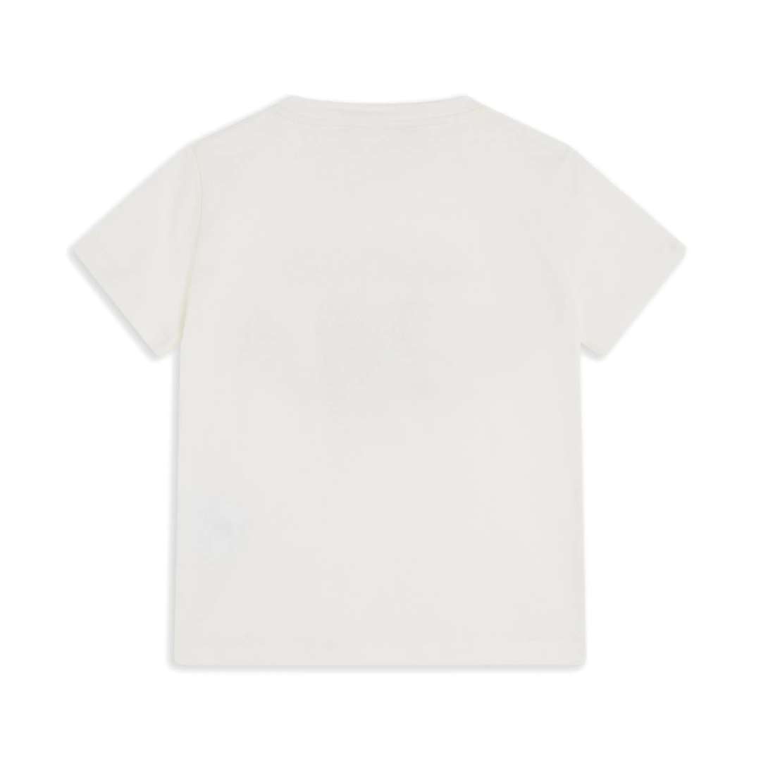 Versace Kids logo-print cotton T-shirt featuring crest logo available at Lestyle Boutique Melbourne