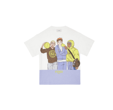 Fendi Kids T-Shirt with manga-style print available at Lestyle Boutique Melbourne