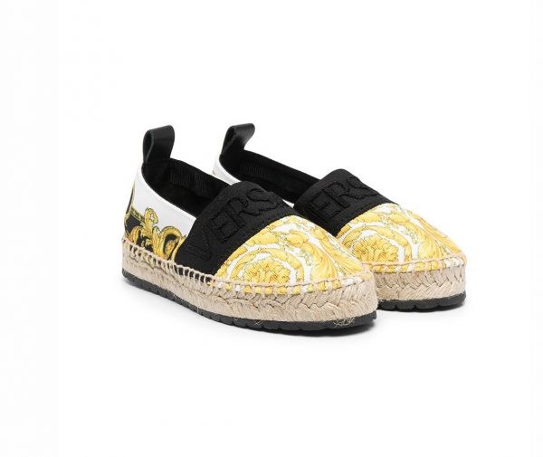 VERSACE KIDS ESPADRILLES featuring BAROCCO-PRINT available at Lestyle Boutique Melbourne